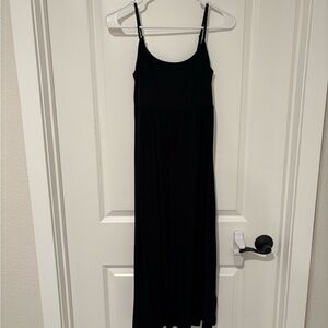 Old Navy Spaghetti Strap Black Midi Dress (S)